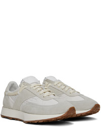 Rhude White Gray Runner Sneakers