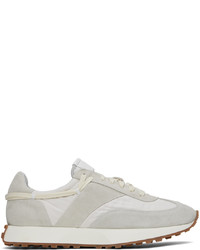 Rhude White Gray Runner Sneakers