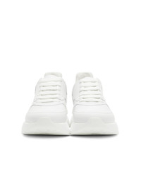 Alexander McQueen White Oversized Runner Sneakers