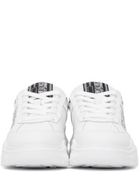 VERSACE JEANS COUTURE White Speedtrack Logo Sneakers