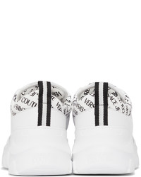 VERSACE JEANS COUTURE White Speedtrack Logo Sneakers