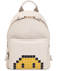 Anya Hindmarch Pixels Smiley Embossed Leather Backpack