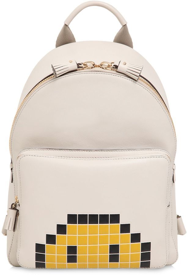 Anya hindmarch leather top backpack