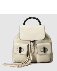 gucci bamboo leather backpack