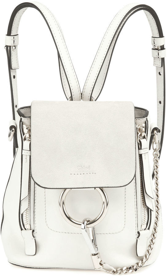 Chloe faye cheap backpack white