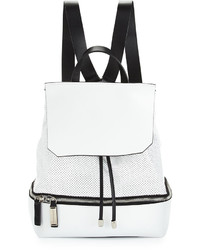 CNC Costume National Costume National Perforated Leather Backpack White