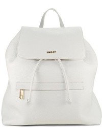 DKNY Tumbled Leather Flap Top Backpack