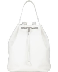 The Row Drawstring Backpack White