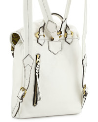 Oryany Jaylin Leather Backpack White