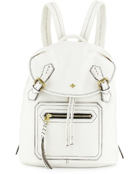 Oryany Jaylin Leather Backpack White