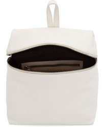 Kara Off White Large Leather Backpack