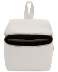 Kara Off White Small Leather Backpack