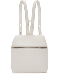 Kara Off White Small Leather Backpack