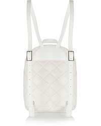 Stella McCartney Quilted Mini Faux Brushed Leather Backpack