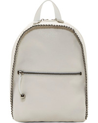Stella McCartney White Chain Trimmed Mini Fallabella Backpack