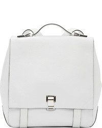 Proenza Schouler White Grained Leather Medium Courrier Backpack