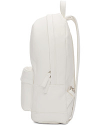 Pb 0110 White Leather Ca 7 Backpack