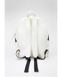 Forever 21 Zippered Faux Leather Backpack