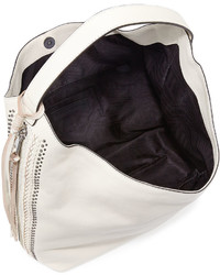 Rebecca Minkoff Bryn Leather Hobo Bag Antique White