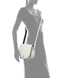 Neiman Marcus Contrast Saddle Bag Whiteblack