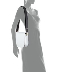 CNC Costume National Costume National Flap Front Leather Shoulder Bag Optic White