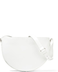 Victoria Beckham Half Moon Leather Shoulder Bag White