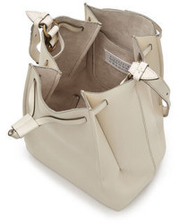 Maison Margiela Leather Shoulder Bag With Drawstring