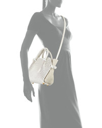 Nina Ricci Marche Extra Small Leather Satchel Bag White