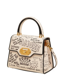 Dolce & Gabbana Medium Welcome Leather Top Handle Bag