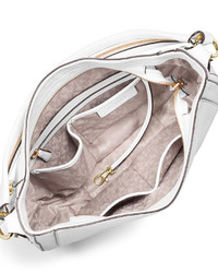 MICHAEL Michael Kors Michl Michl Kors Julia Medium Leather Convertible Shoulder Bag Optic White