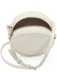 Kara Off White Leather Circle Bag