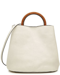 Marni Pannier Leather Shoulder Bag