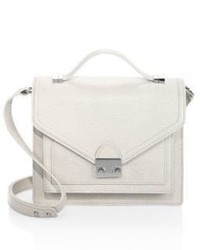 Loeffler Randall Rider Medium Lizard Embossed Leather Satchel