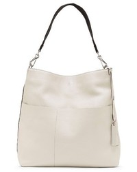 Vince Camuto Risa Leather Hobo Ivory