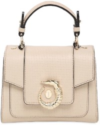 Trussardi Small Lovy Perforated Leather Bag