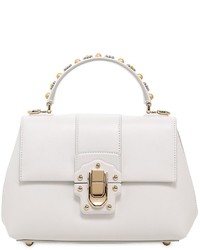 Dolce & Gabbana Small Lucia Studded Handle Leather Bag