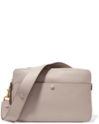 Anya Hindmarch The Stack Leather Shoulder Bag White