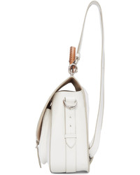 Maison Margiela White Leather Satchel Backpack
