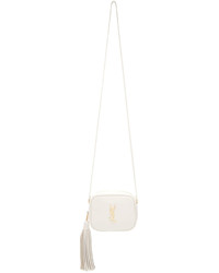 Saint Laurent White Monogram Blogger Bag