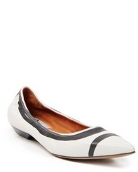 Lanvin Pointy Leather Ballet Flats