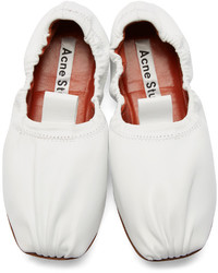Acne Studios White Allegra Ballerina Flats