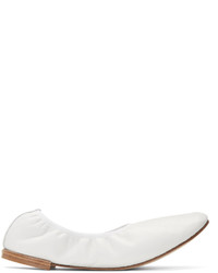 Repetto White Caruso Ballerina Flats