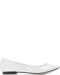 Repetto White Patent Leather Cendrillon Ballerina Flats