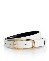 Hugo Boss Noria Leather Belt White