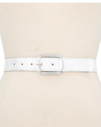 Calvin Klein Patent Leather Resin Buckle Belt