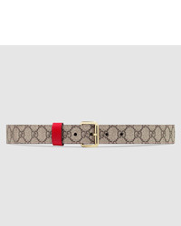 Gucci Reversible Leather And Gg Supreme Belt