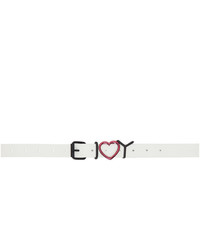 Y/Project White And Red Y Heart Belt