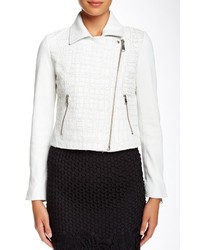 Andrew Marc New York Andrew Marc Tattered Croc Leather Moto Jacket