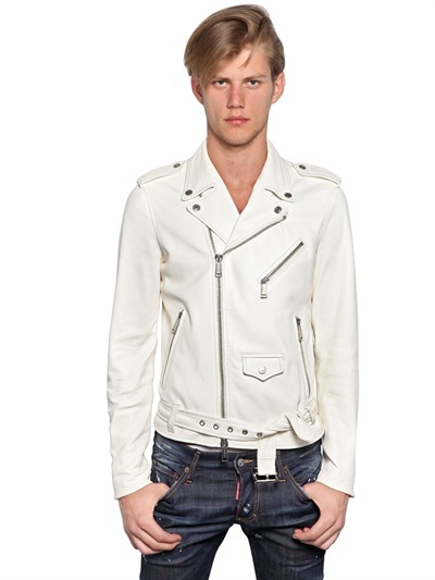 DSquared Soft Leather Biker Jacket, $2,695 | LUISAVIAROMA | Lookastic