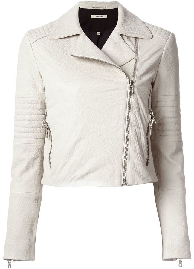 J Brand Cropped Biker Jacket, $1,303 | farfetch.com | Lookastic
